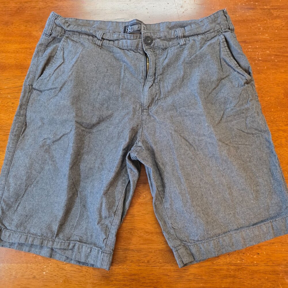 Men's Retrofit Brand Mfg Chino Shorts Size 36  Gray